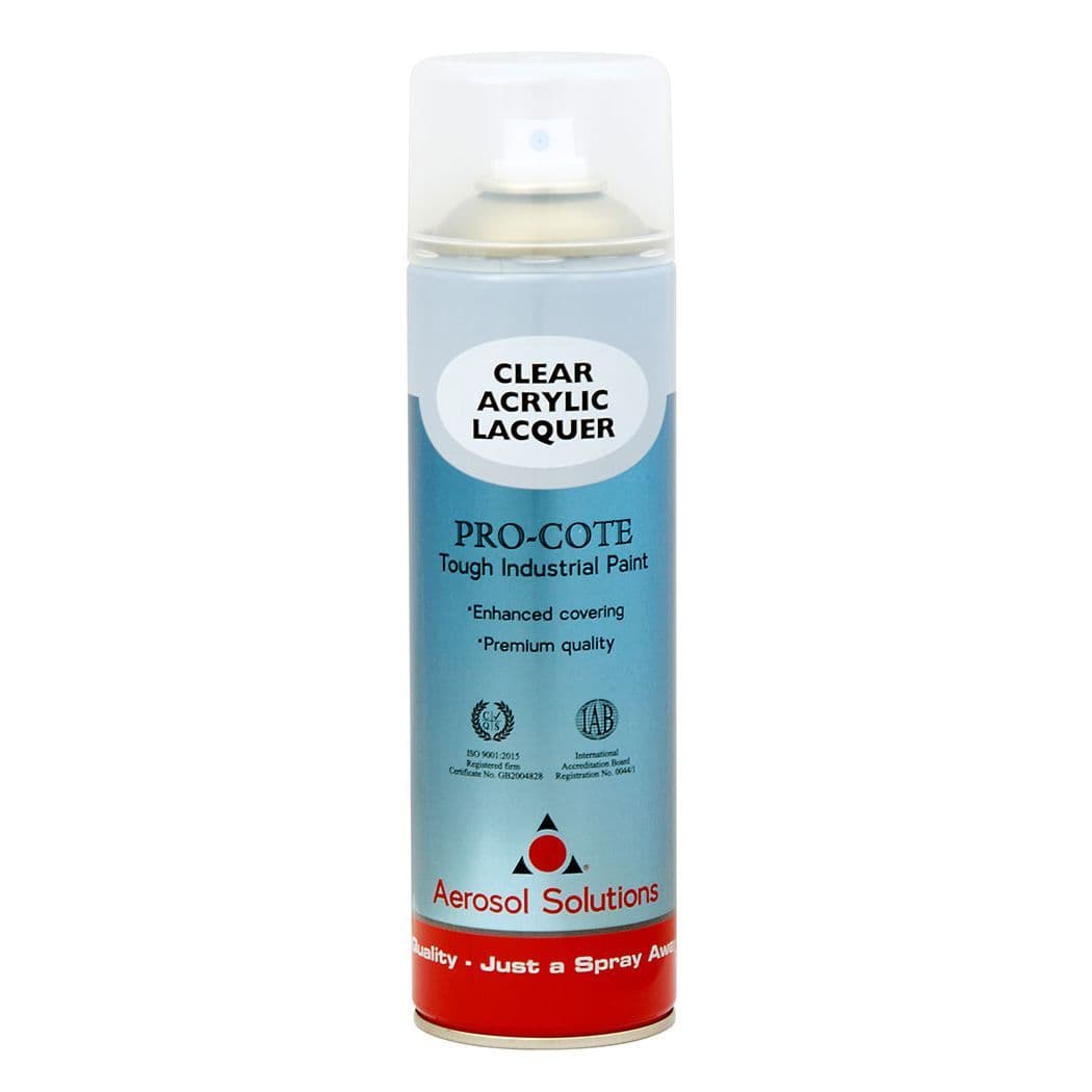 0835 CLEAR LACQUER Tough Industrial Clear Lacquer - Pack of 12 x 500ml