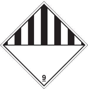 14513F Black / white diamond Rigid Plastic (200x200mm) Safety Sign