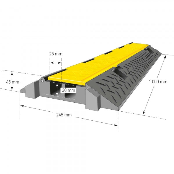 TRAFFIC-LINE Cable/HoseProtection Ramps - 2 Channels