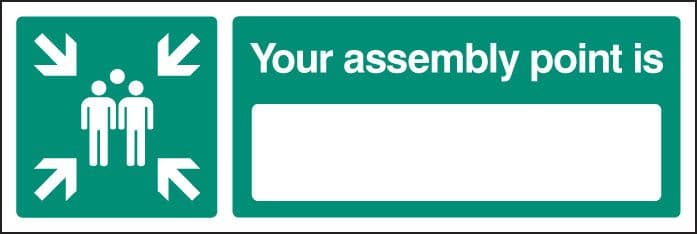 52159 Your assembly point is 450x150mm rigid plastic (450x150mm) Safety Sign
