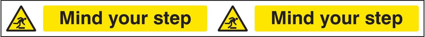 54035 Mind your step strip 400x35mm (400x35mm) Safety Sign