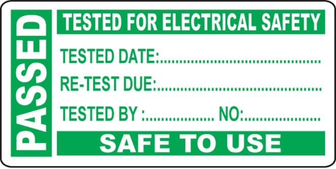 54045 250 PAT Test Write On Labels - Passed 50x25mm (50x25mm) Safety Sign