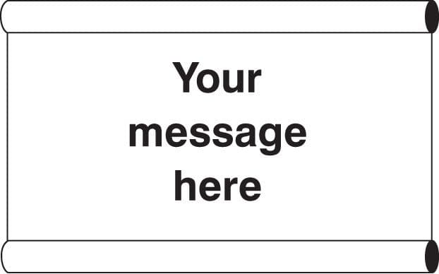 55099 Design Your Own Banner c/w loops 1270x610mm (1270x610mm) Safety Sign