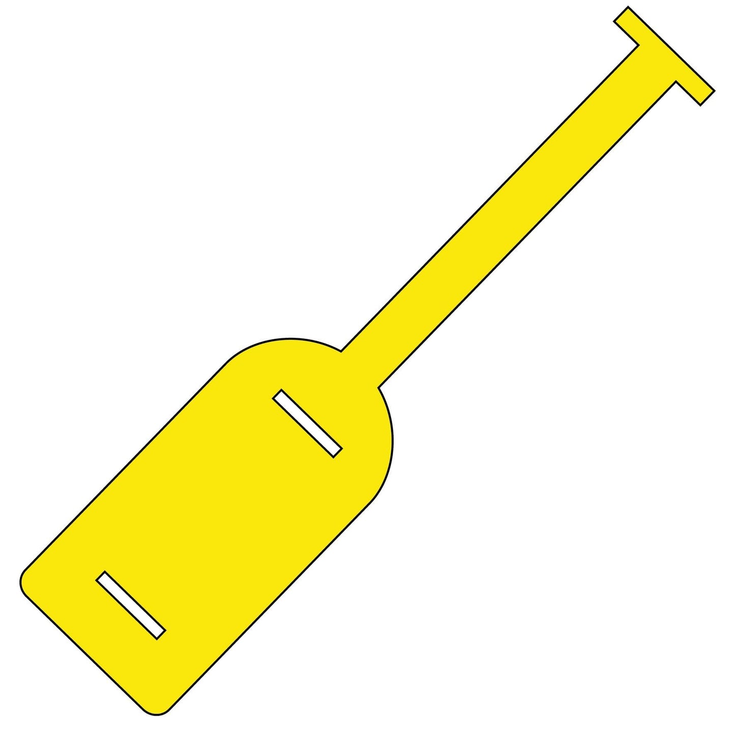 55154 Plain ID Self-tie Tie Tags (Pack of 14) Yellow 210x50 (210x50mm) Safety Sign