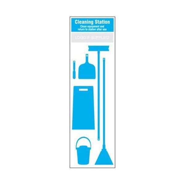 55971 Cleaning Station Shadow Board - 6 piece 600x2000mm 10mm foam pvc