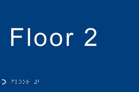 56131 Braille - Floor 2 (225x150mm) Safety Sign