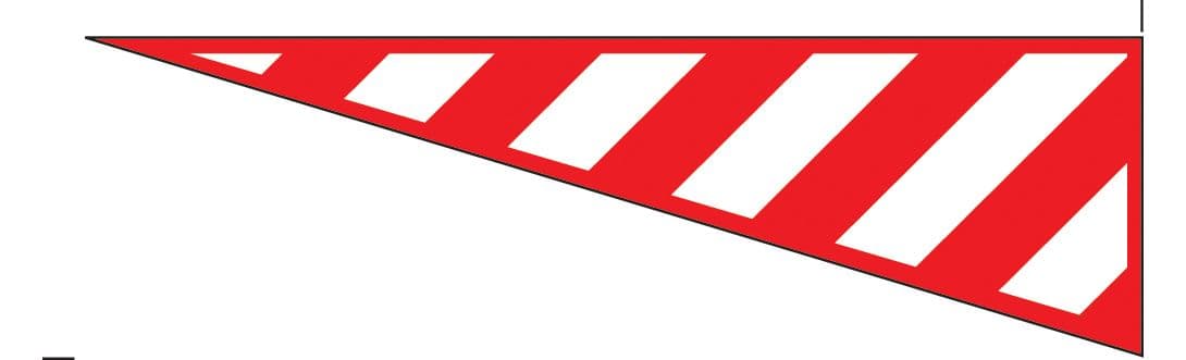 56371 Protruding load marker 1520x300mm (1520x300mm) Safety Sign