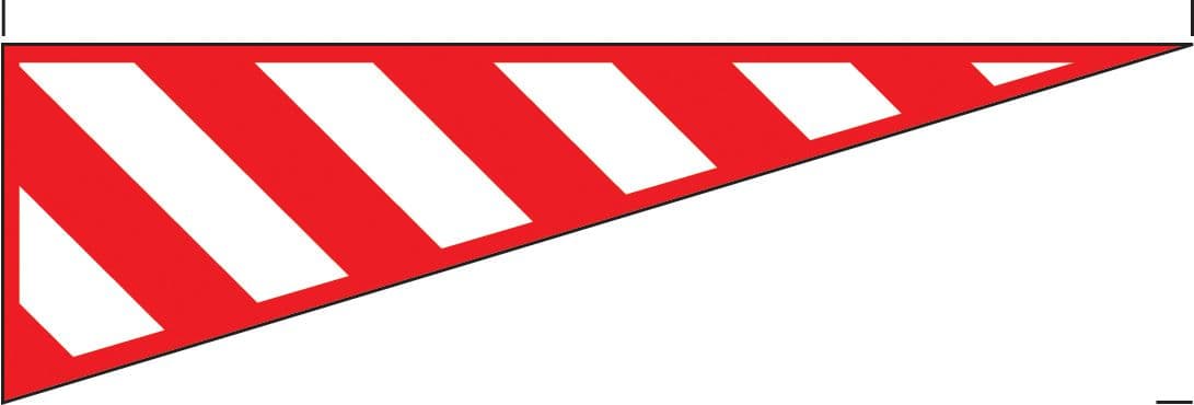 56372 Protruding load marker 1520x300mm (1520x300mm) Safety Sign