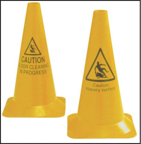 57981 Floor cleaning hazard cone round 500mm (500mm) Safety Sign