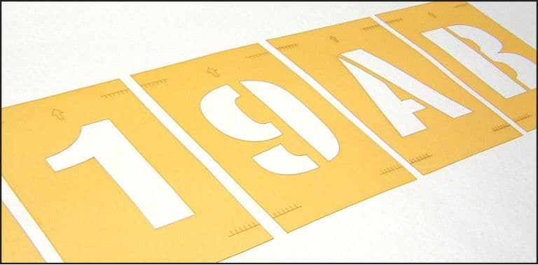 59646 Stencil kit A-Z & 0-9 100mm (100mm) Safety Sign