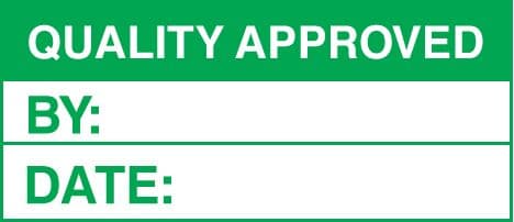 59754 100 S/A labels 50x20 quality approved (50x20mm) Safety Sign