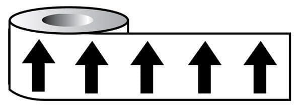 59876 Pipeline ID Black Arrows on White 50mm x 33M Safety Sign