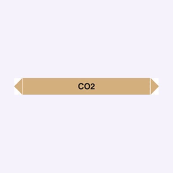 59917 Flow marker Pk of 5 co2 (300x40mm) Safety Sign