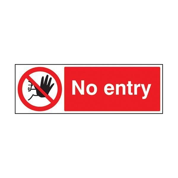 83213E No entry sign - Quick-Fix with SAV Backing (200x150mm)