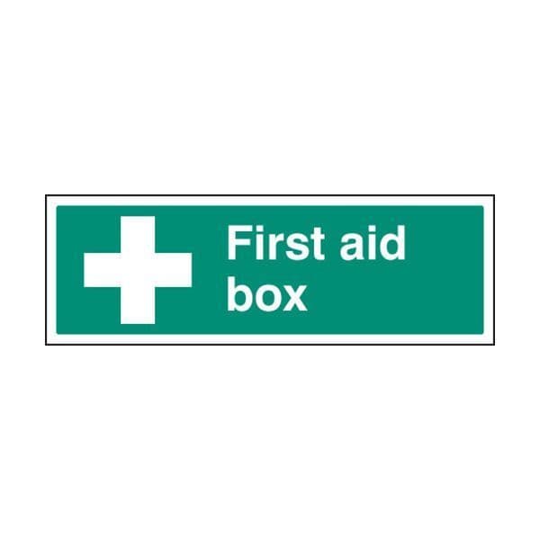 86014G First aid box sign - Quick-Fix with SAV Backing (300x100mm)