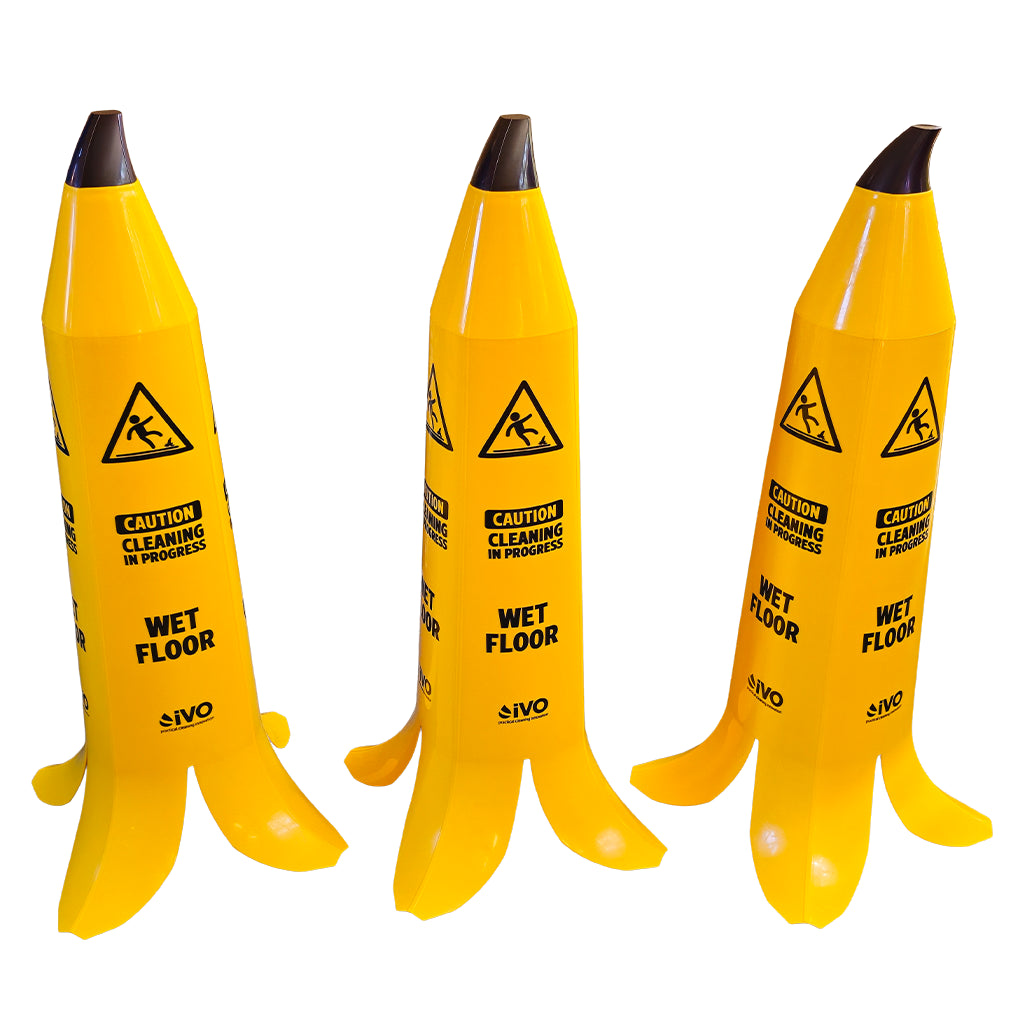 Wet Floor Banana Cone - 90cm (Pack of 3)