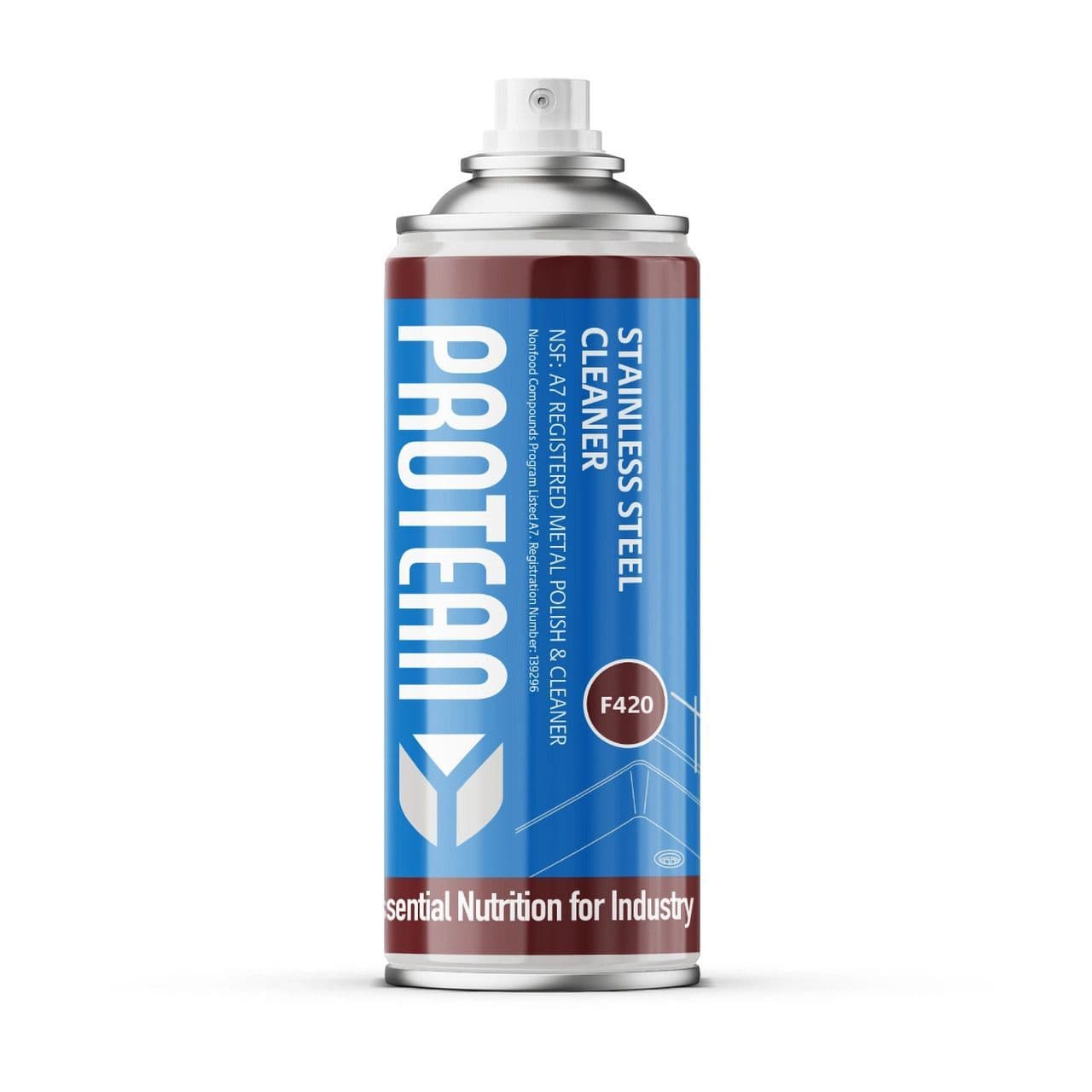 F420 Stainless Steel Cleaner NSF - Size 400 ml / Sold in packs of 12