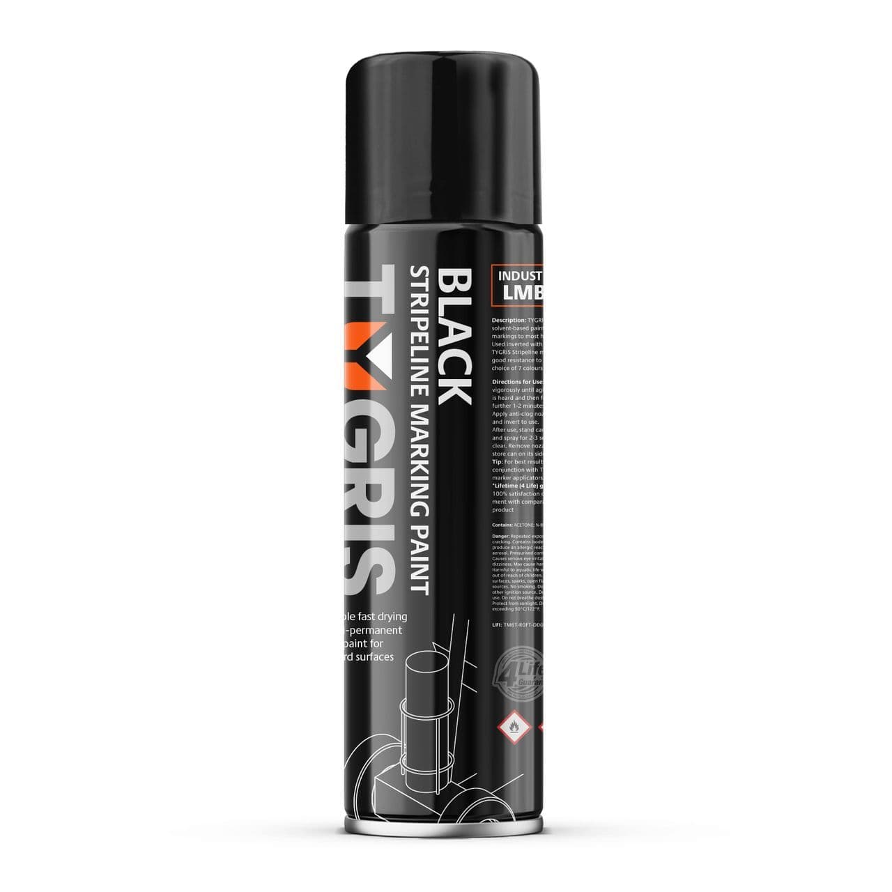 LMBK Stripeline Line Marking Paint Black - Size 750 ml / Sold in packs of 12