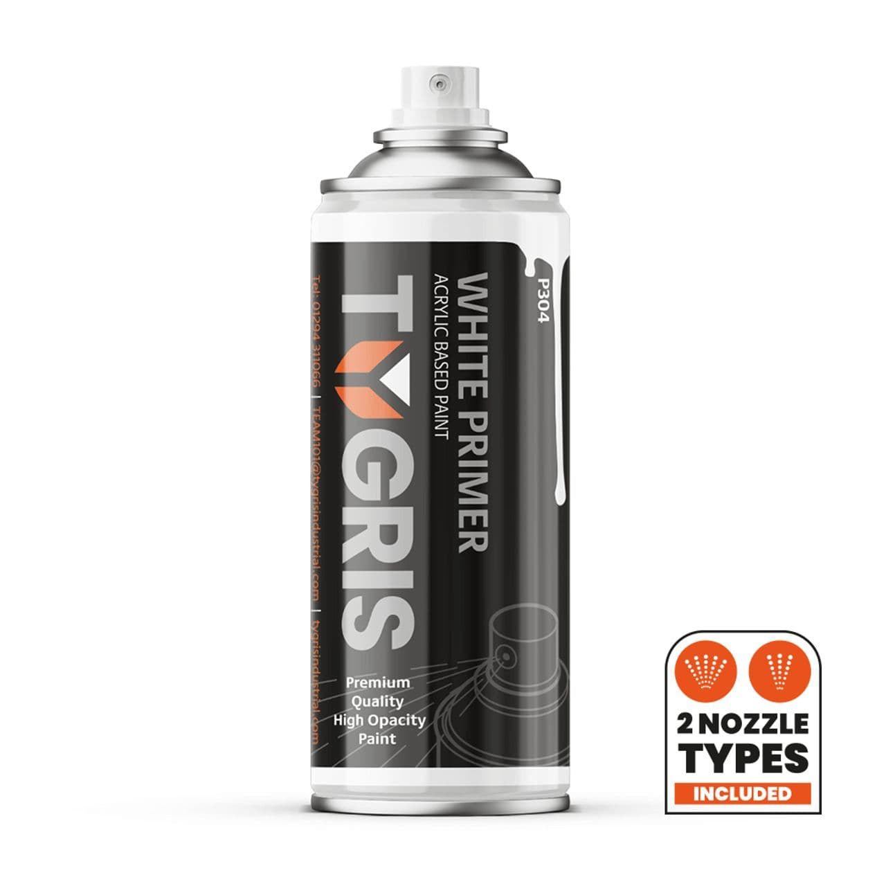 P304 White Primer Paint - Size 400 ml / Sold in packs of 12
