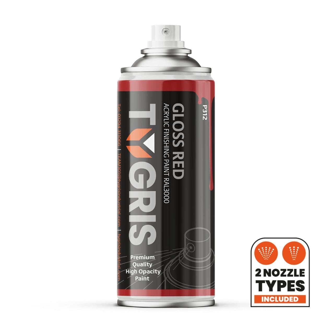 P312 Gloss Red (RAL 3000) Paint 400ml