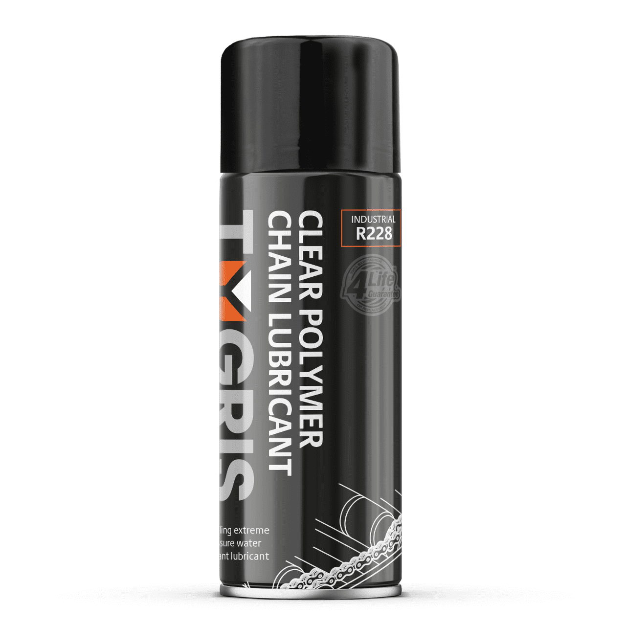 R228 Clear Polymer Chain Lubricant - Size 400 ml / Sold in packs of 12