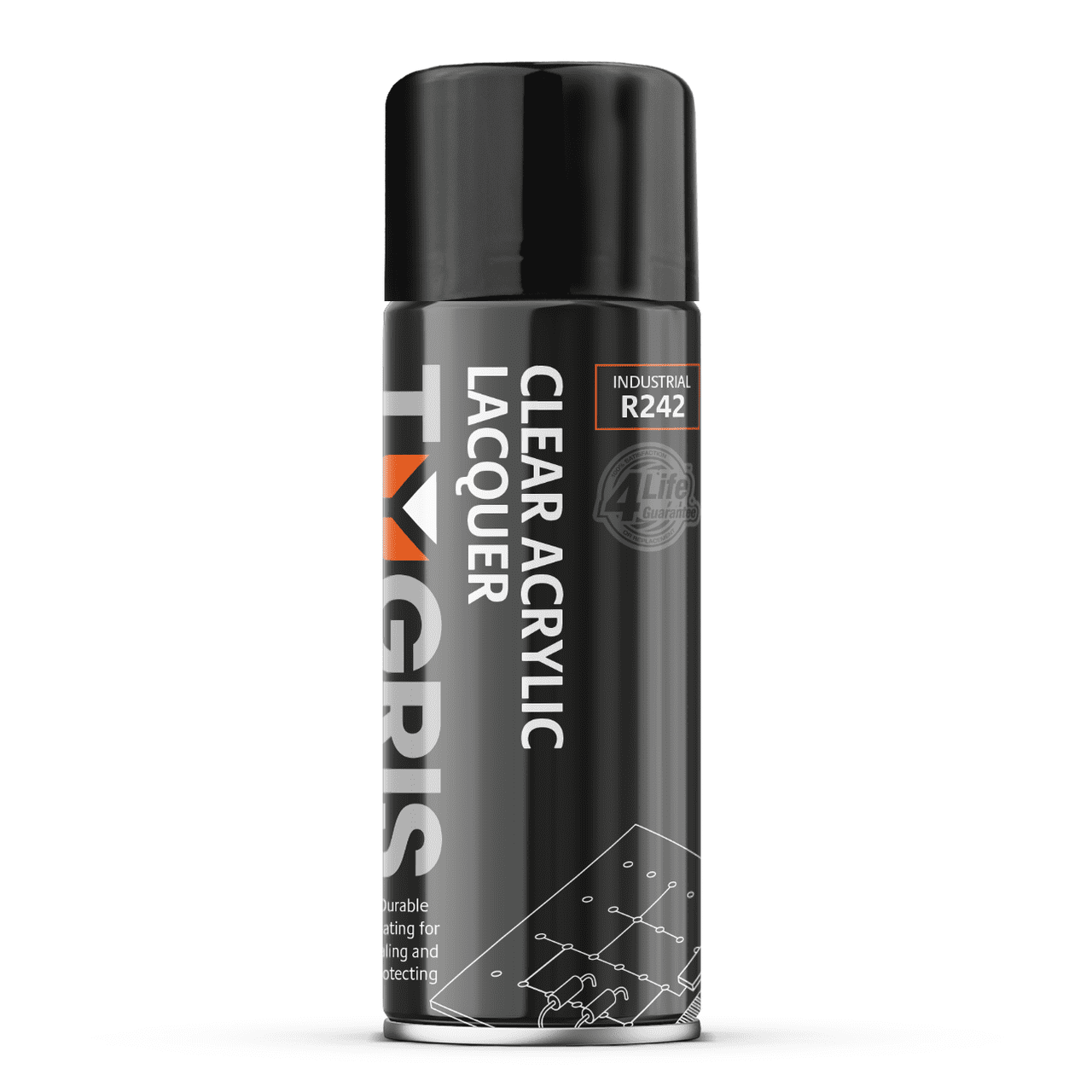 R242 Clear Acrylic Lacquer - Size 400 ml / Sold in packs of 12