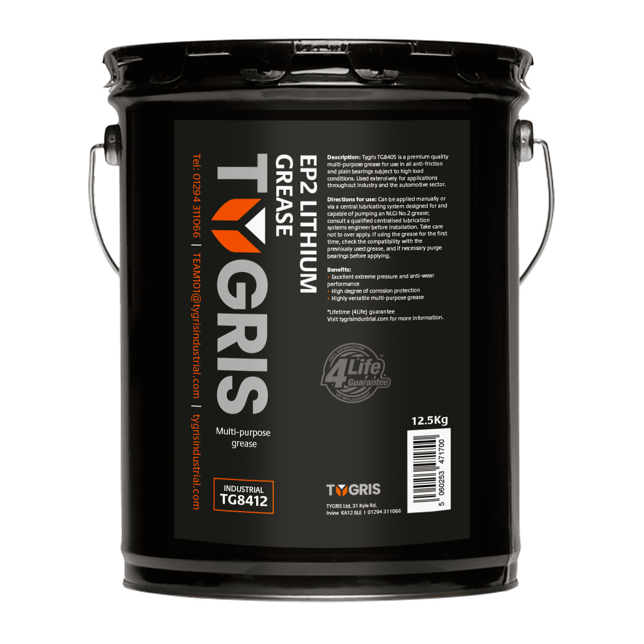 TG8412 Lithium Grease EP2 - Size 12.5 Kg / Sold Individually