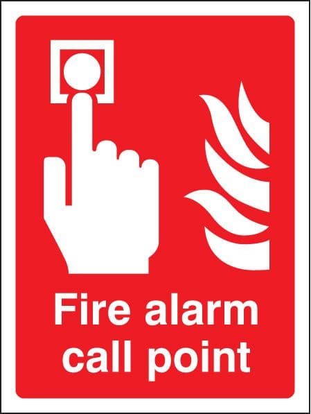 11011E Fire alarm call point Rigid Plastic (200x150mm) Safety Sign