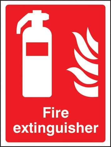 11013E Fire extinguisher Rigid Plastic (200x150mm) Safety Sign