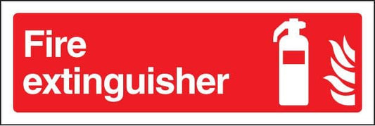 11023G Fire extinguisher Rigid Plastic (300x100mm) Safety Sign