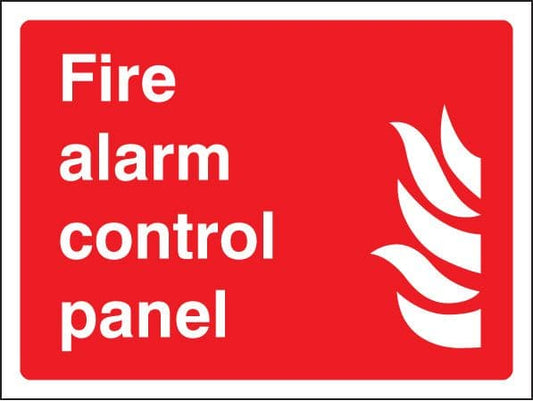 11039E Fire alarm control panel Rigid Plastic (200x150mm) Safety Sign