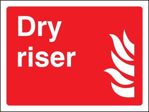 11103E Dry riser Rigid Plastic (200x150mm) Safety Sign