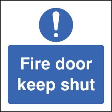11626D Fire door keep shut Rigid Plastic (100x150mm) Safety Sign