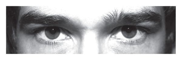 11750G Eye photo sign (no message) *For use with G,K,V sizes* Rigid Plastic (300x100mm) Safety Sign