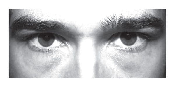 11750X Eye photo sign (no message) *For use with H,X sizes* Rigid Plastic (200x100mm) Safety Sign