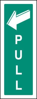 12071S Pull Rigid Plastic (75x200mm) Safety Sign