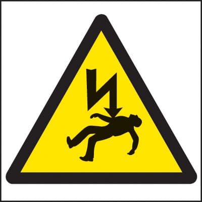 14221N Danger of death symbol Rigid Plastic (400x400mm) Safety Sign