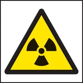 14256F Radiation symbol Rigid Plastic (200x200mm) Safety Sign