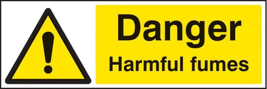 14412G Danger harmful fumes Rigid Plastic (300x100mm) Safety Sign