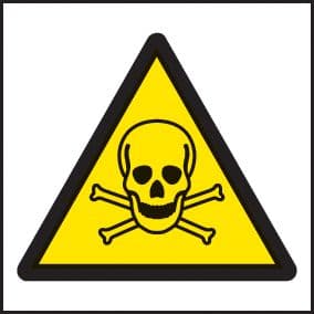 14416F Poison symbol Rigid Plastic (200x200mm) Safety Sign
