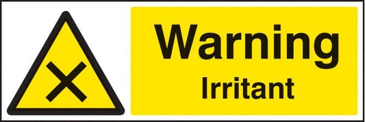 14454G Warning irritant Rigid Plastic (300x100mm) Safety Sign