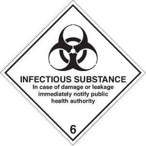 14509F Infectious substance diamond Rigid Plastic (200x200mm) Safety Sign