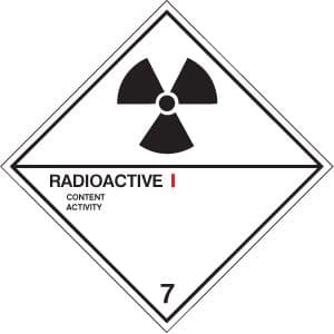 14510F Radioactive I diamond Rigid Plastic (200x200mm) Safety Sign