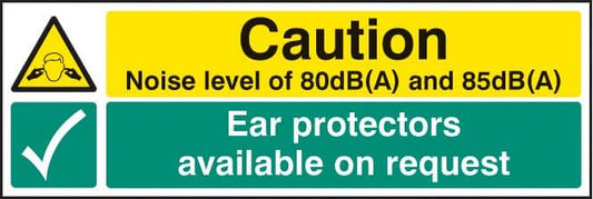 15223G Noise level 80dB(A) & 85DB(A) ear protectors available on request Rigid Plastic (300x100mm)