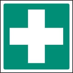16024F First aid symbol Rigid Plastic (200x200mm) Safety Sign