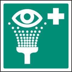 16026F Emergency eyewash symbol Rigid Plastic (200x200mm) Safety Sign