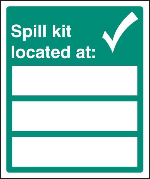 16032H Spill kit located at Rigid Plastic (300x250mm) Safety Sign
