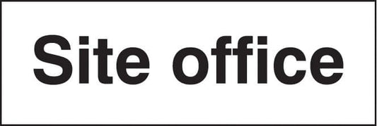 16408G Site office Rigid Plastic (300x100mm) Safety Sign