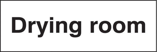 16424G Drying room Rigid Plastic (300x100mm) Safety Sign