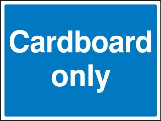 16607K Cardboard only Rigid Plastic (400x300mm) Safety Sign